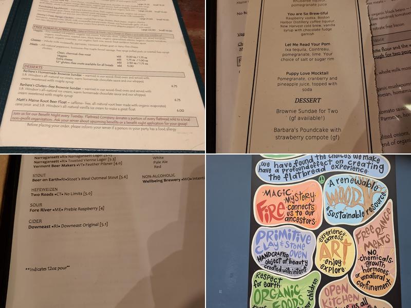 Flatbread Company Menu