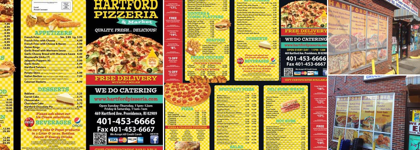 Hartford Pizzeria Menu