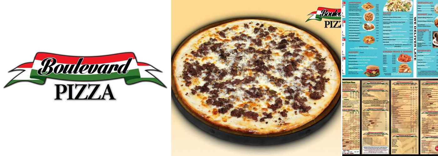 Boulevard Pizza Menu