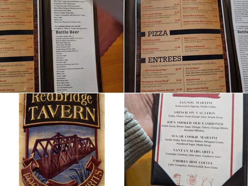 Red Bridge Tavern Menu
