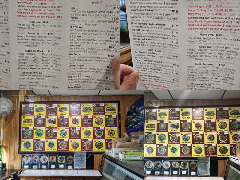 Asian Bakery & Fast Food Menu