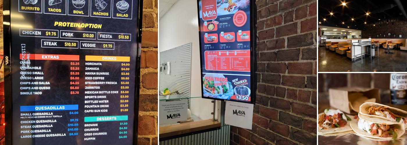 Maya Burrito Co. Menu