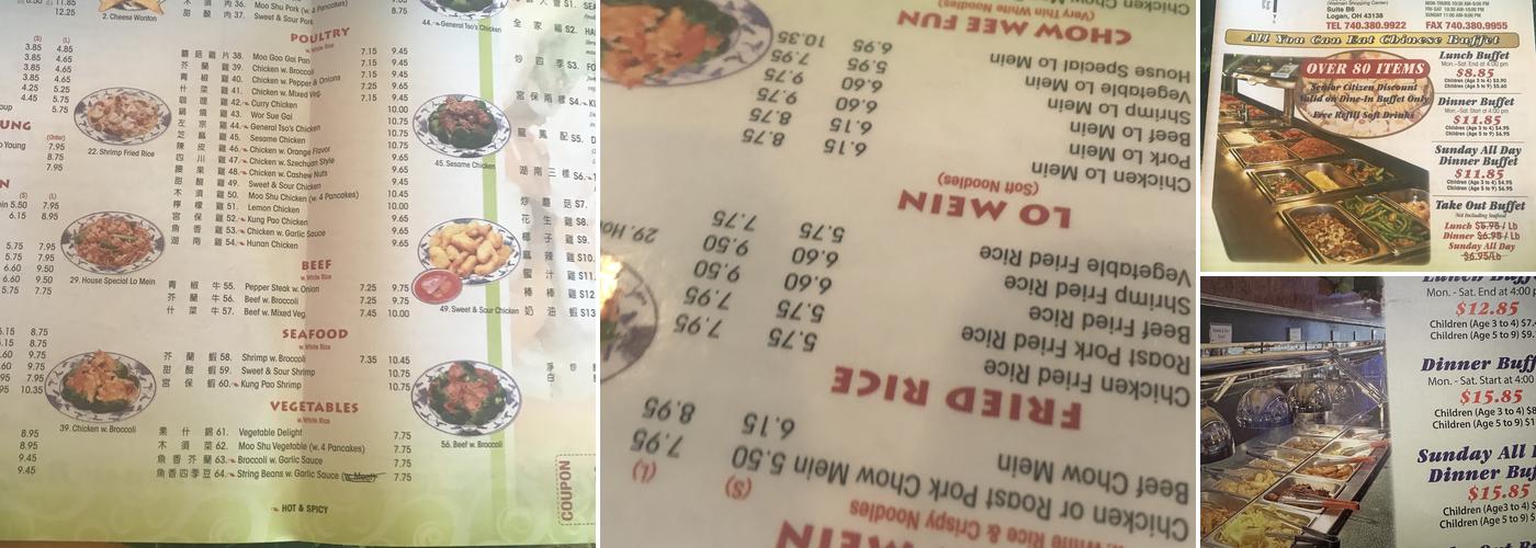 Grand Buffet Menu