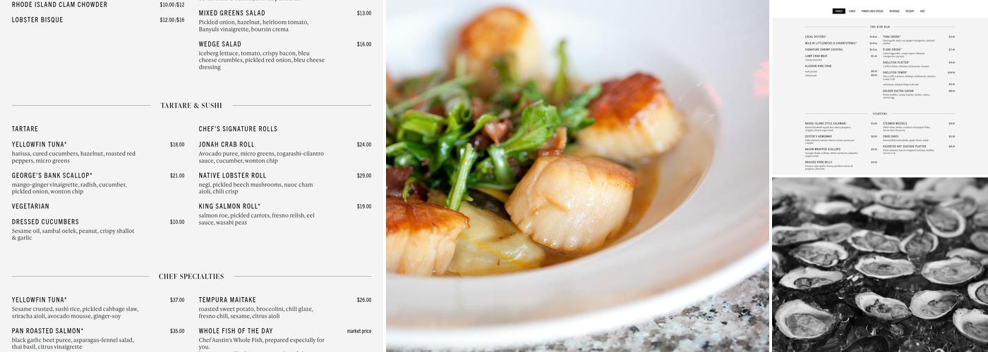 Hemenway's Restaurant Menu