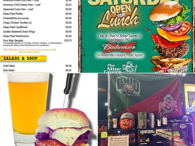 The Mine Tavern Menu