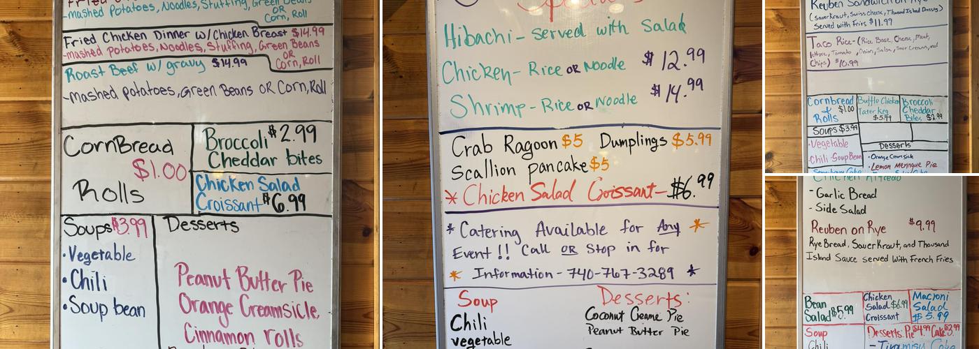 OH’S Kitchen Menu