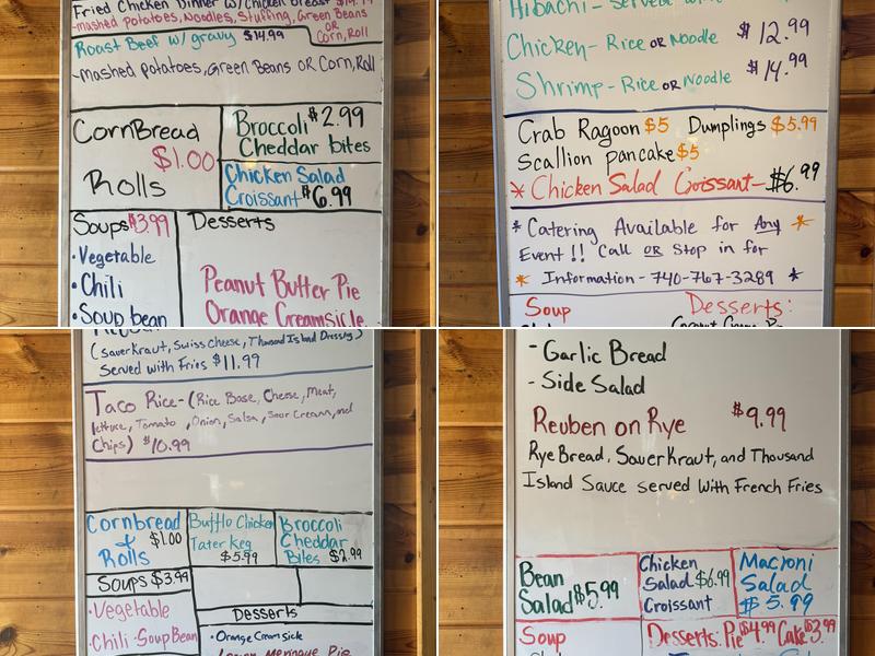 OH’S Kitchen Menu