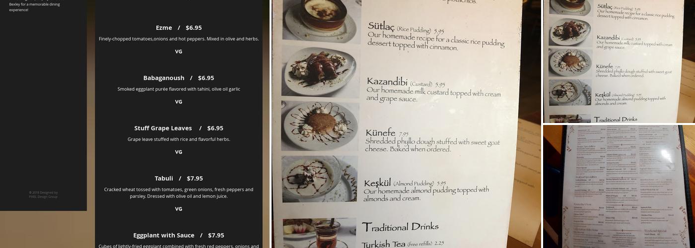 Cafe Istanbul Bexley Menu