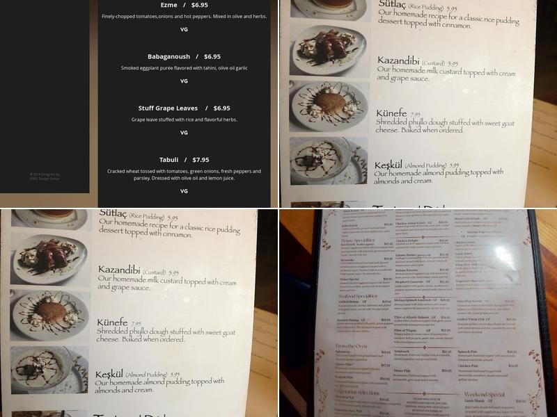 Cafe Istanbul Bexley Menu