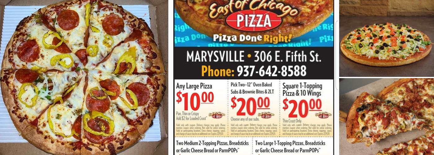 East of Chicago Pizza Marysville Menu