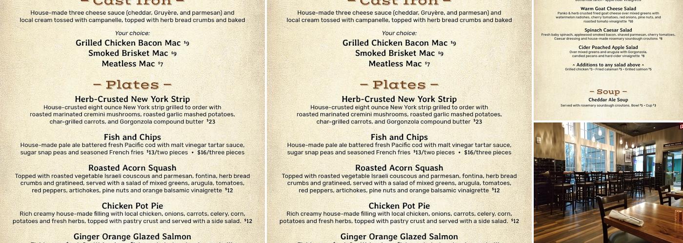Latitude 39 Menu