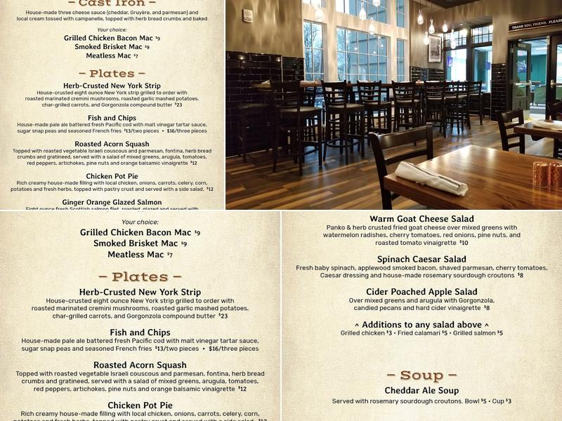 Latitude 39 Menu