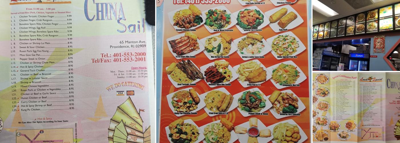 China Sails Menu