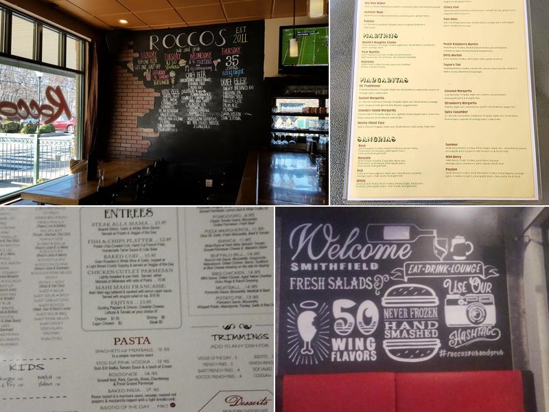 Rocco's Pub & Grub Menu