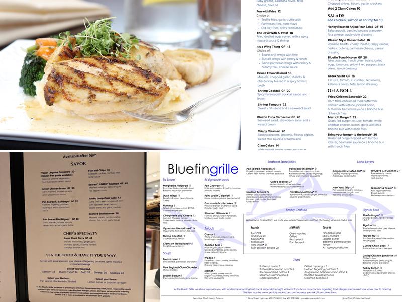 Bluefin Grille Menu