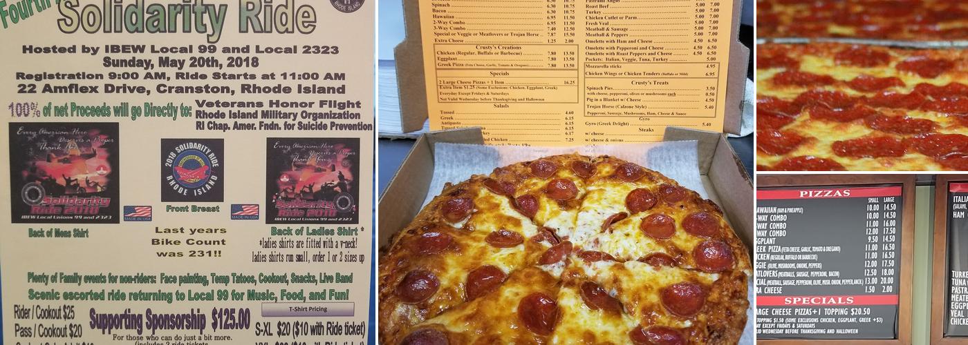 Crusty's Pizza Menu