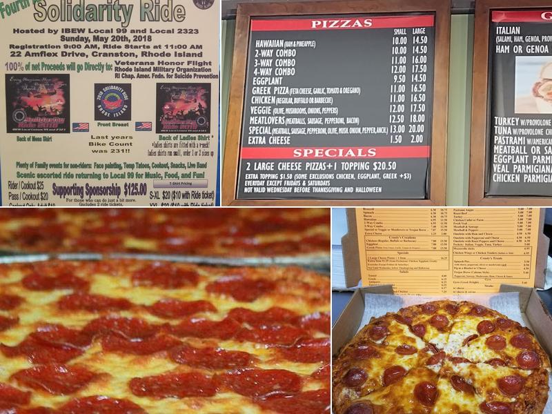Crusty's Pizza Menu
