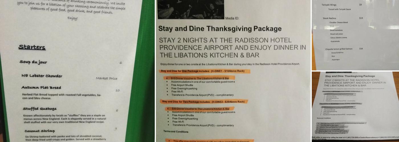 Libations Restaurant & Lounge Menu