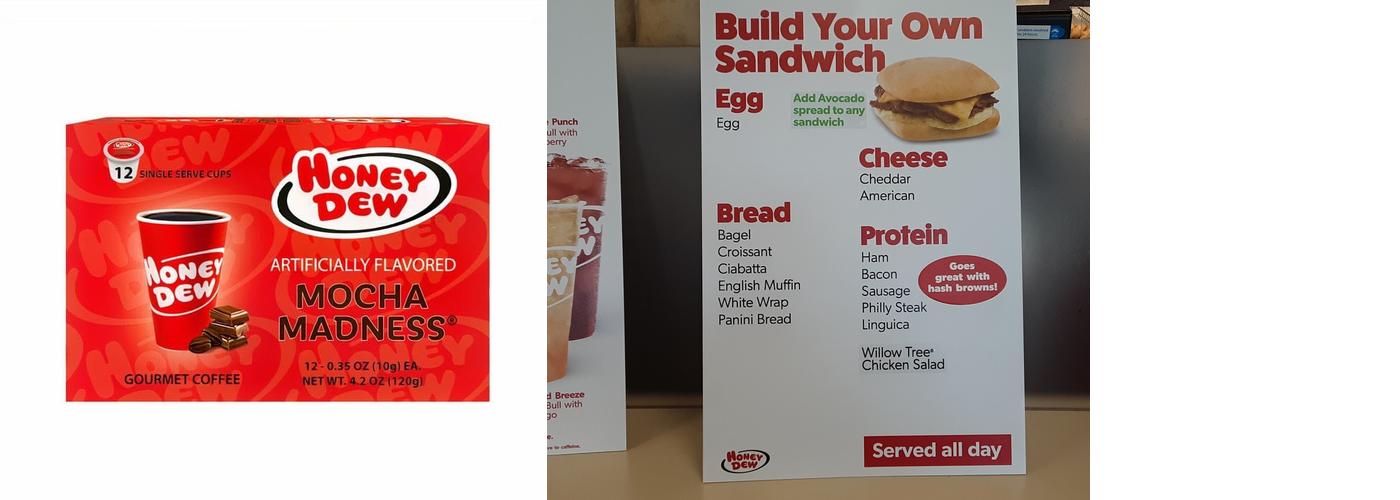 Honey Dew Donuts Menu