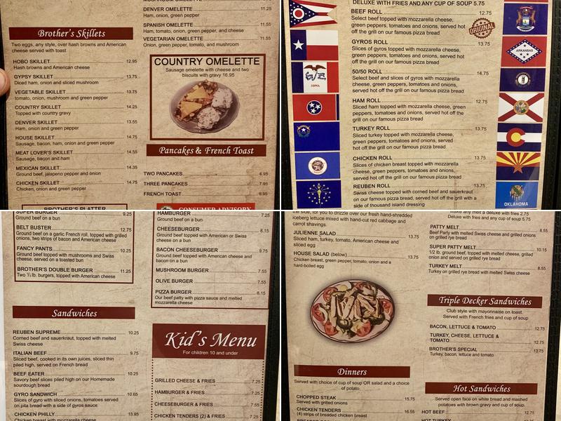 Brother's Restaurant & Lounge Menu