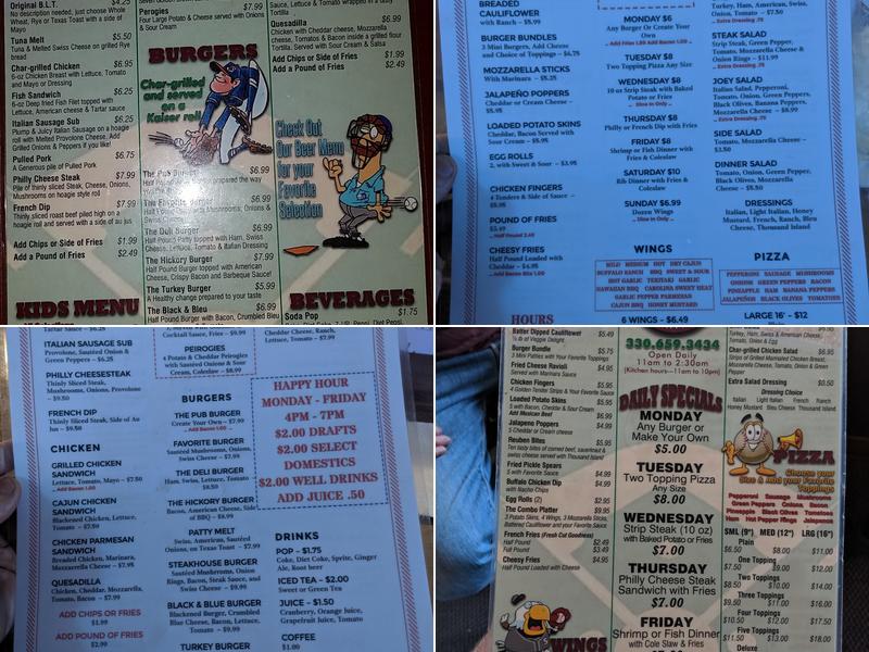 Doug Out Pub & Grill Menu