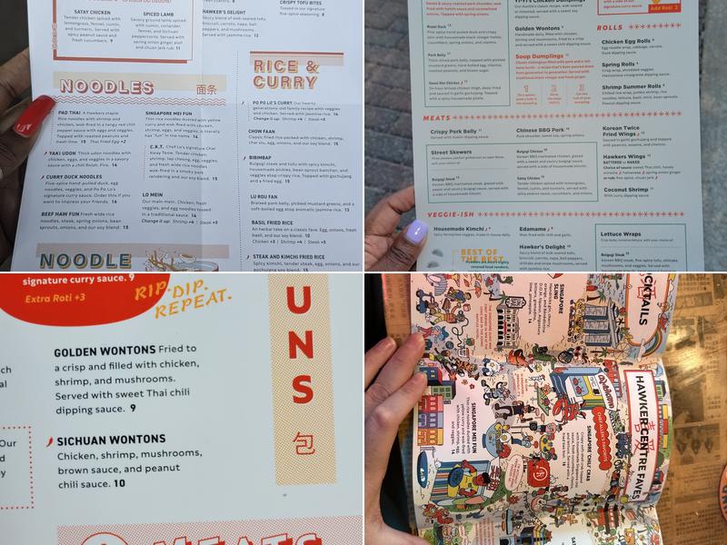 Hawkers Asian Street Food Menu