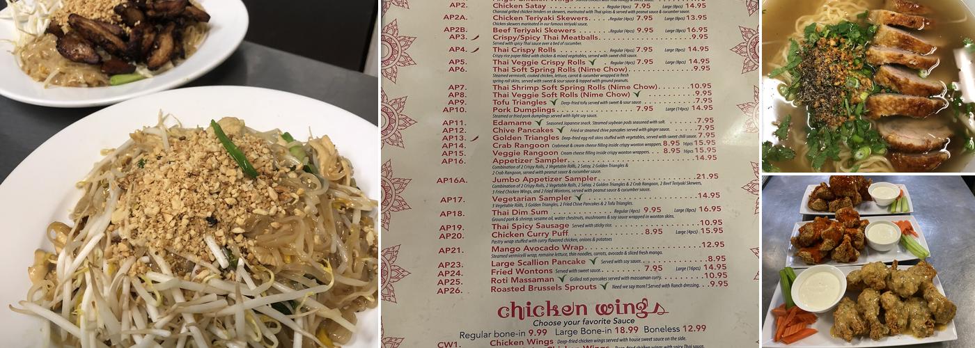 Thai Cafe Menu