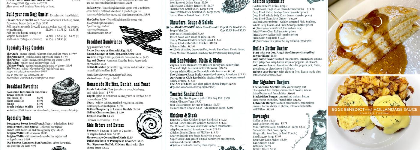 Micheletti's Restaurant Menu