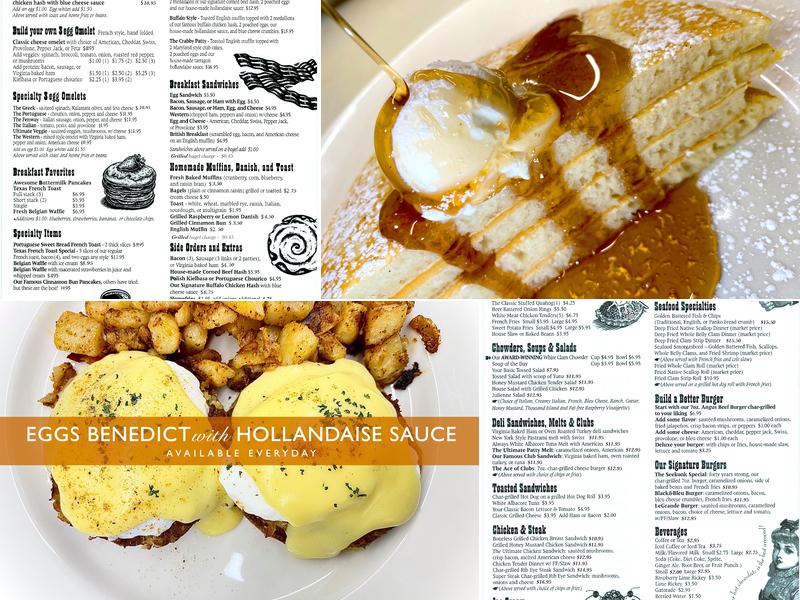 Micheletti's Restaurant Menu