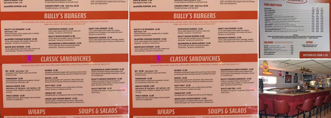 Angle Inn Menu