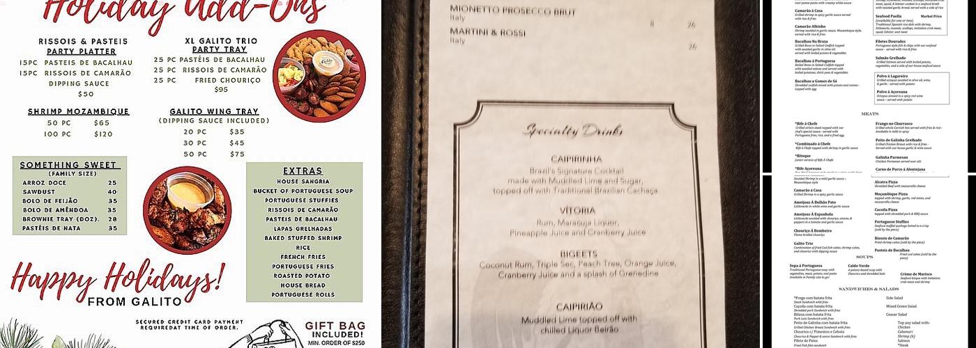 Galito Restaurant Menu