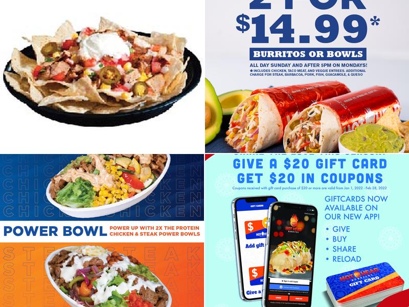 Hot Head Burritos Menu