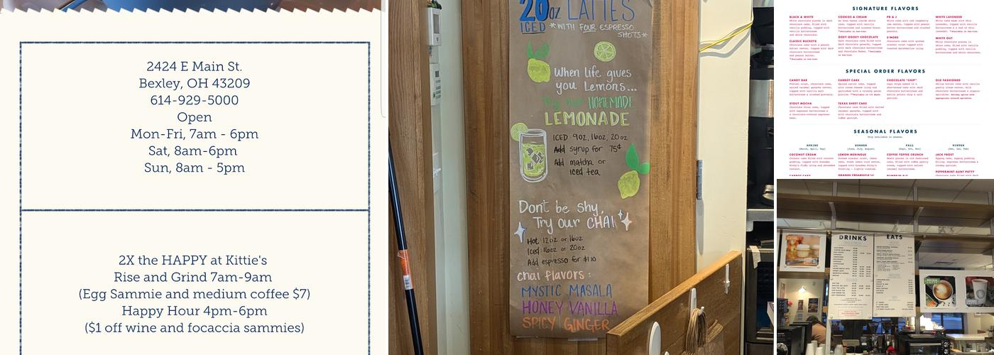 Kittie’s Cakes Menu