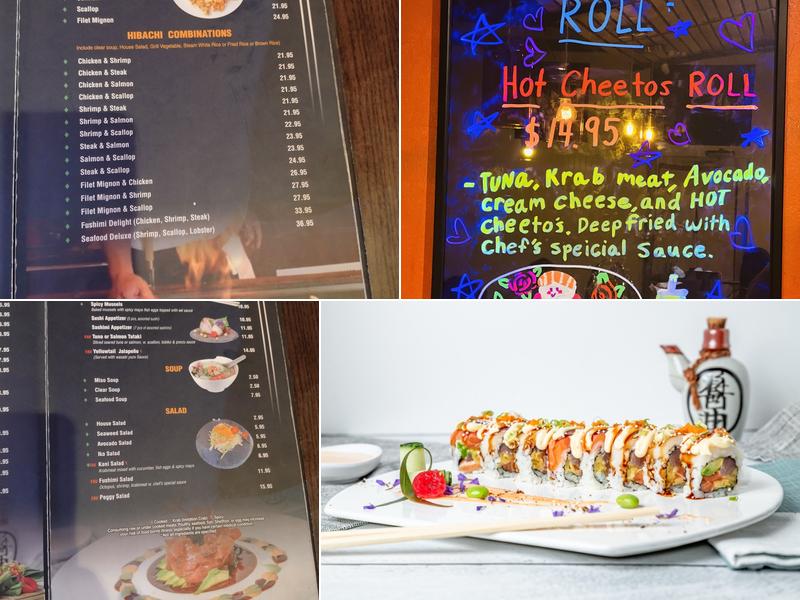 Fushimi Sushi Japanese Restaurant Menu