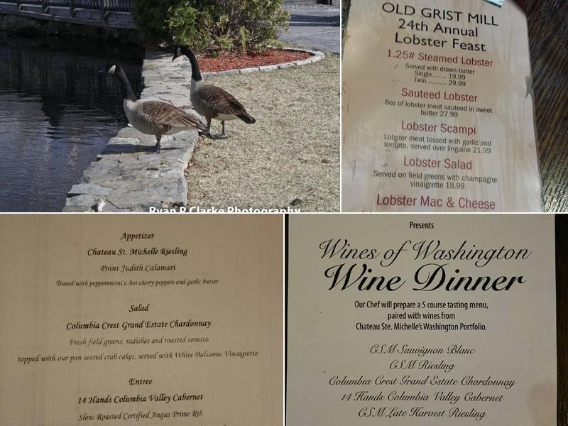 The Old Grist Mill Tavern Menu