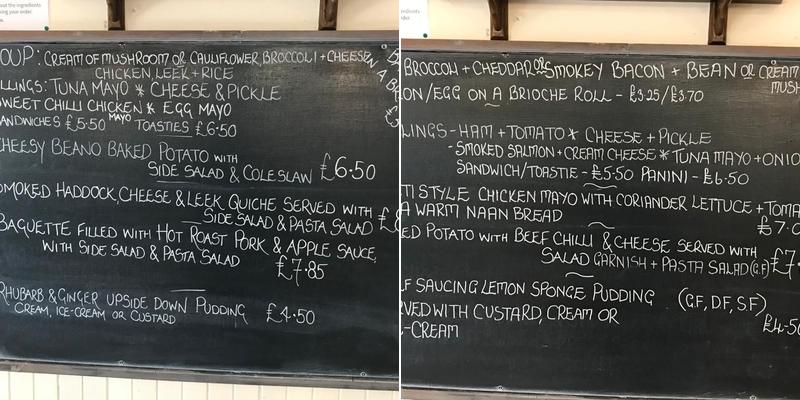 Edzell Tweed Warehouse - The Tweedie Menu