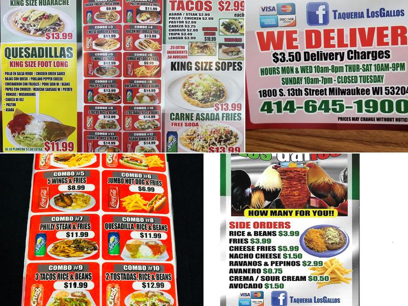 Taqueria Los Gallos Menu