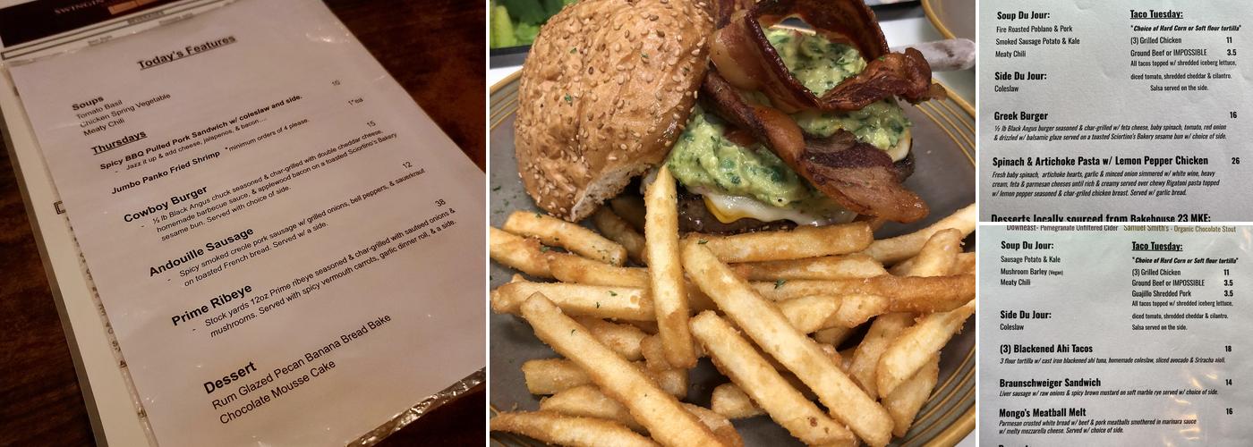 Swingin' Door Exchange Menu