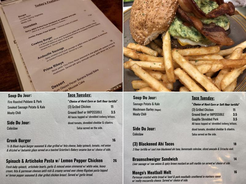 Swingin' Door Exchange Menu