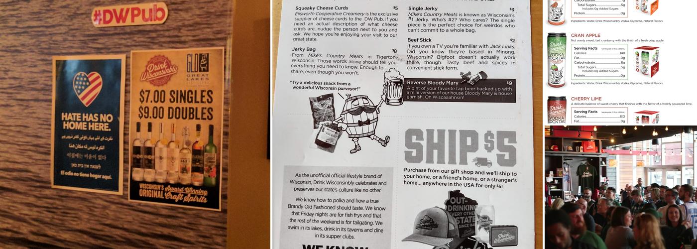 Drink Wisconsinbly Pub Menu