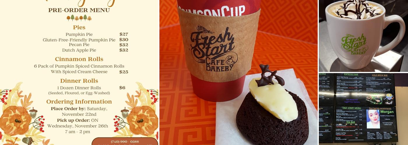 Fresh Start Café and Bakery Menu