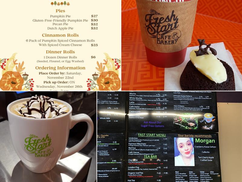 Fresh Start Café and Bakery Menu
