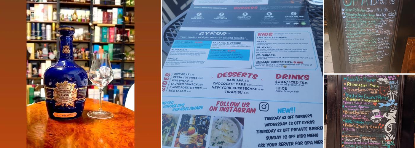 Opa Grill & Tavern Menu