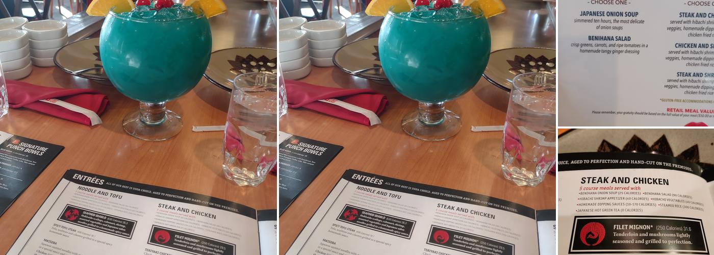 Benihana Menu