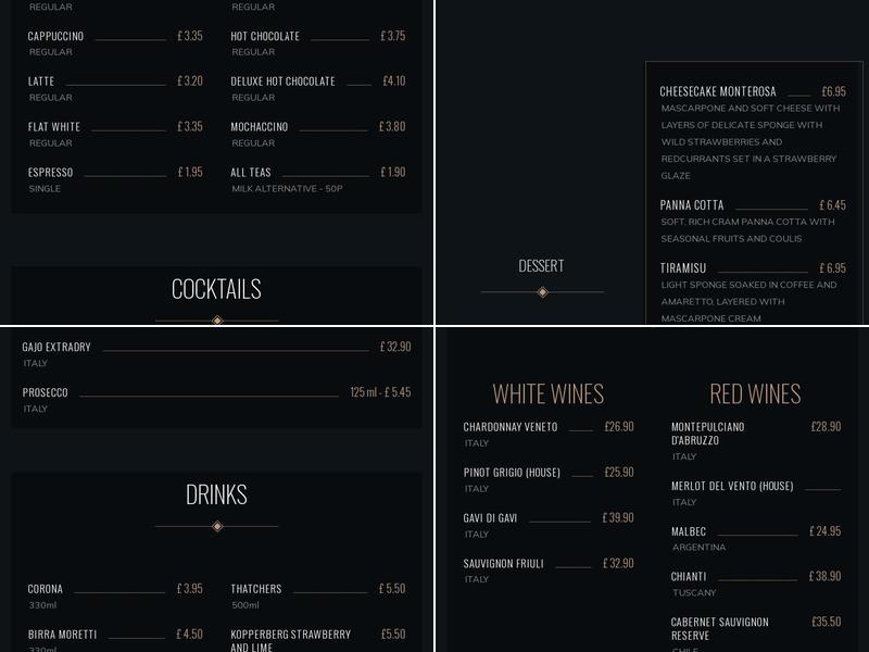 No.30 Coffee Lounge Menu