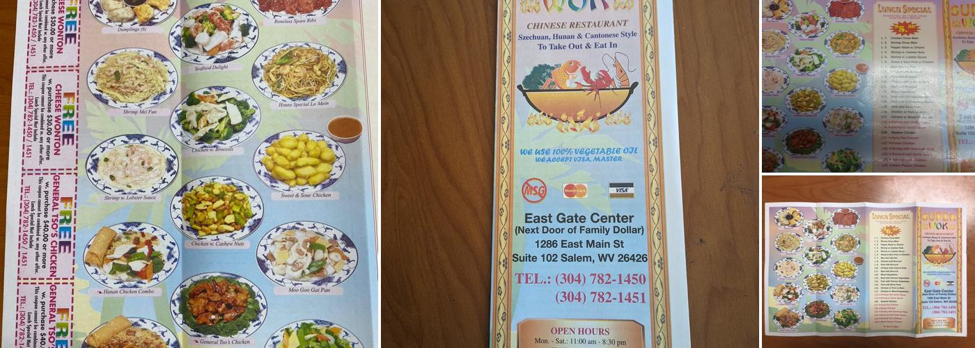 Super Wok Menu