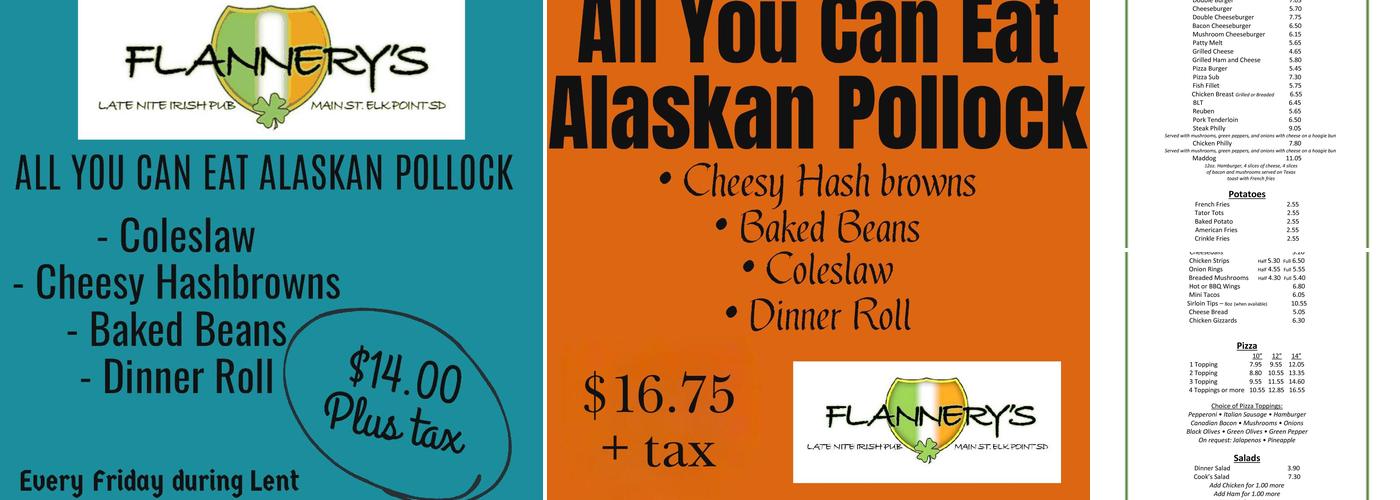Flannery's Pub Menu