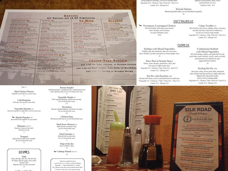 Silk Road Café Menu
