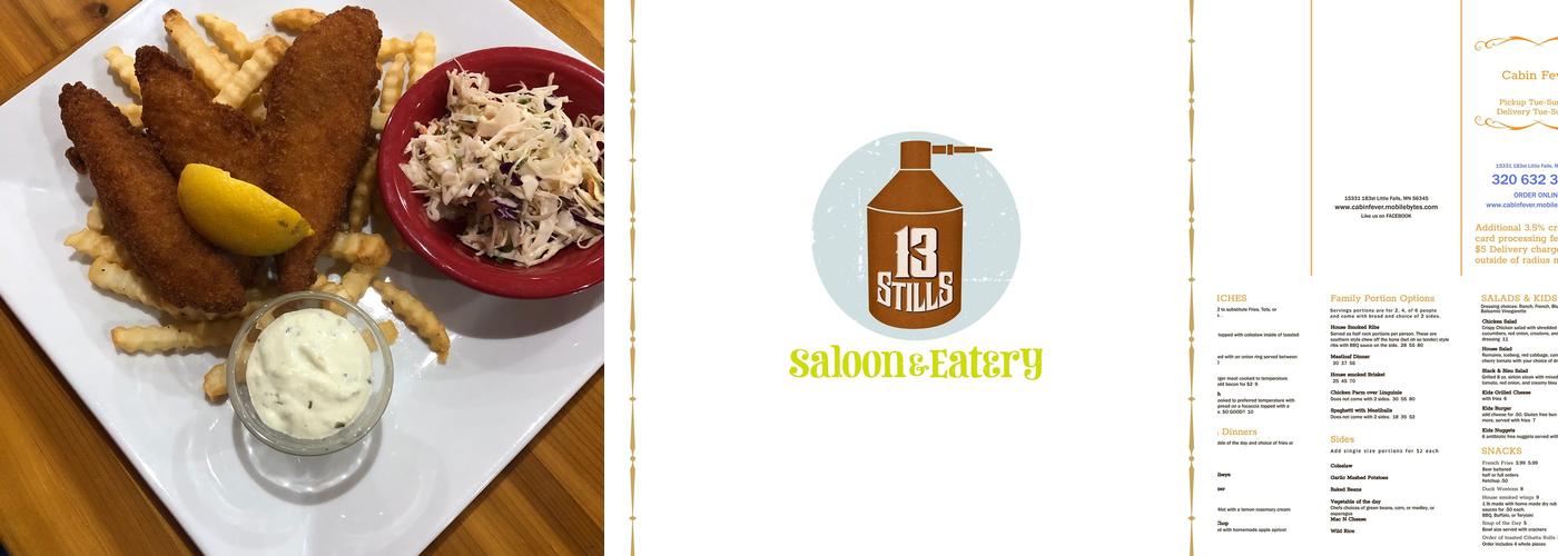 Cabin Fever Saloon & Eatery Menu