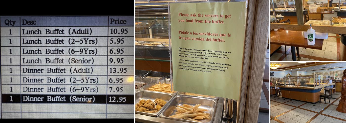 Asian Buffet Menu